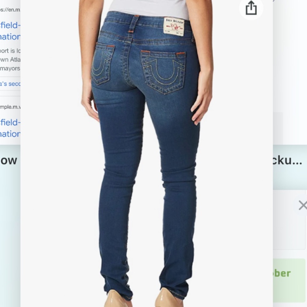 True Religion skinny jeans low rise